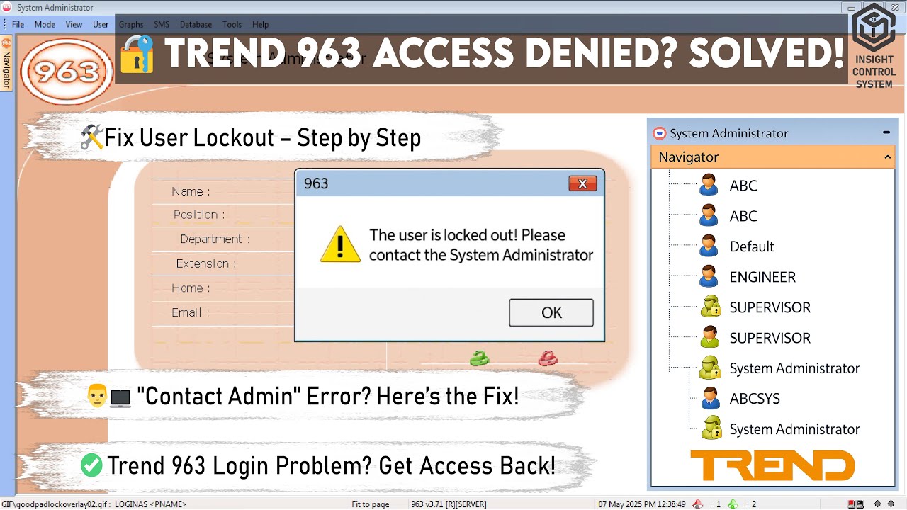 Landser Endlösung Final Solution Demo 🔐 Trend 963 User Lockout Solved | Fix 