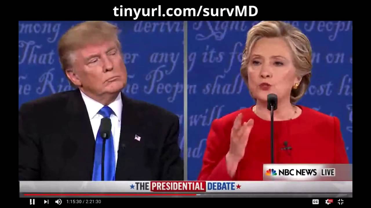 Third Presidential Debate - note 7 explodes live Hillary vs Trump - YouTube