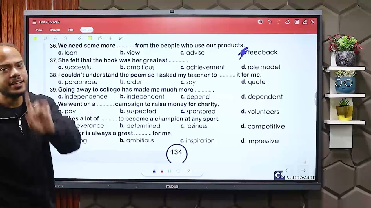 Revision Senior 3  I Unit 7- 10  (vocabulary ) |  حل كلمات يونت ٧ - ١٠ كتاب العمالقة