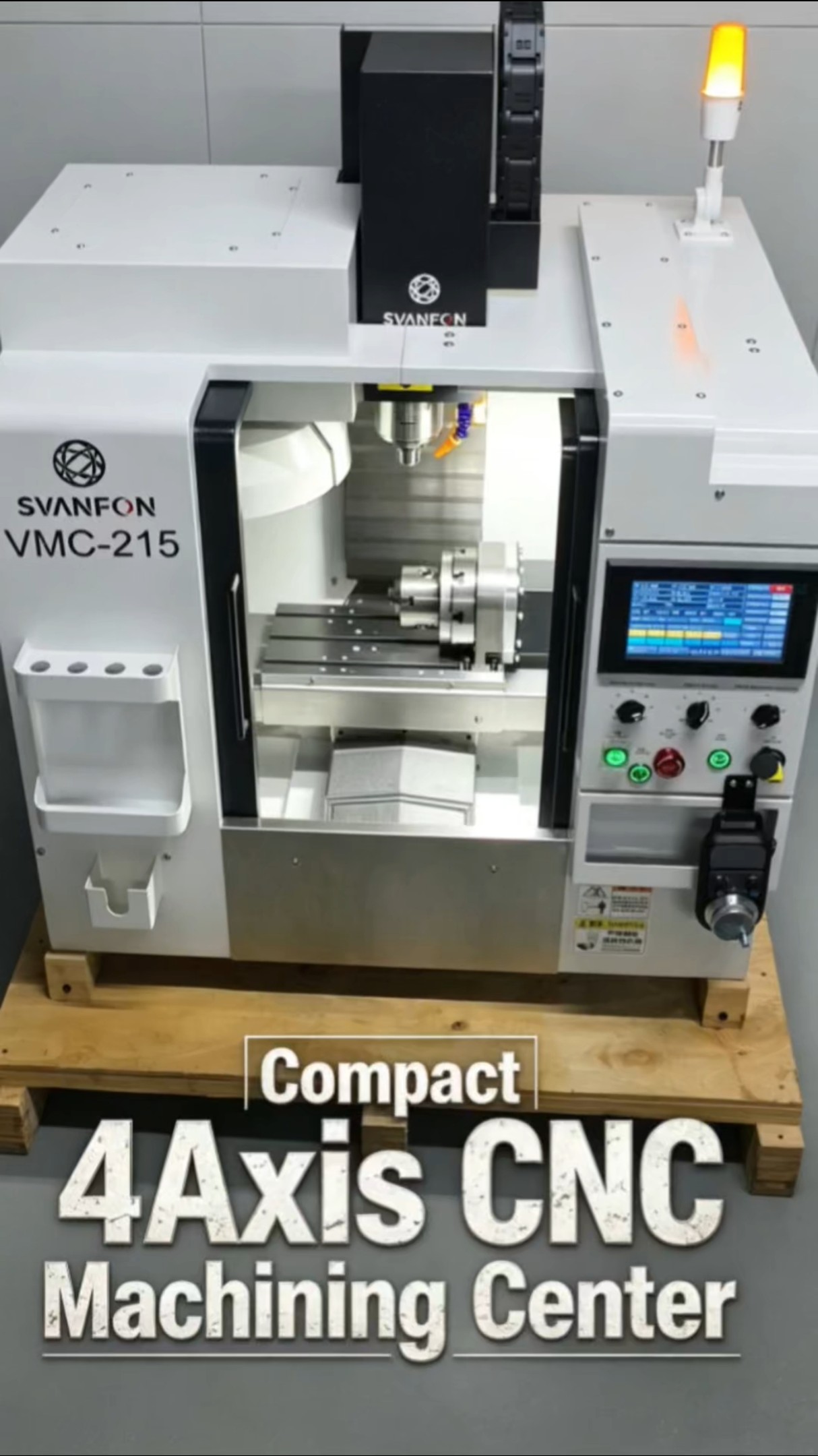 Compact 3/4Axis NC Machining CenterSmall Benchtop Milling Machine