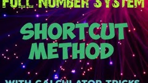 HSC ICT CHAPTER 3(A) : NUMBER SYSTEM ( CALCULATOR Method)