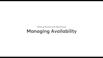Get Started with RotaCloud: Managing Availability