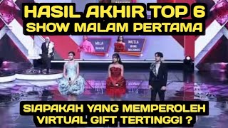 Final Results Of The Top 6 Show First Night Last Night  Who Is The Academia With The Most Vg