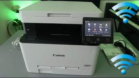 How to Connect Canon MF652Cw, MF641Cw Canon I-SENSYS MF651Cw Wireless  Laser Printer To WIFI