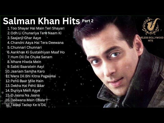 Salman Khan Old Songs Part 2 | Salman Khan Hit Songs Part 2 🔥| 90's Romantic💖 Hit Songs Collection class=