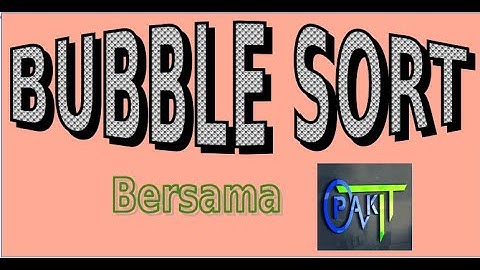 Algoritma Bubble Sort dengan C++