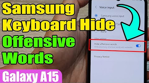 ✋ How to Turn On/Off Samsung Keyboard Hide Offensive Words on Galaxy A15 📱 | Easy Guide