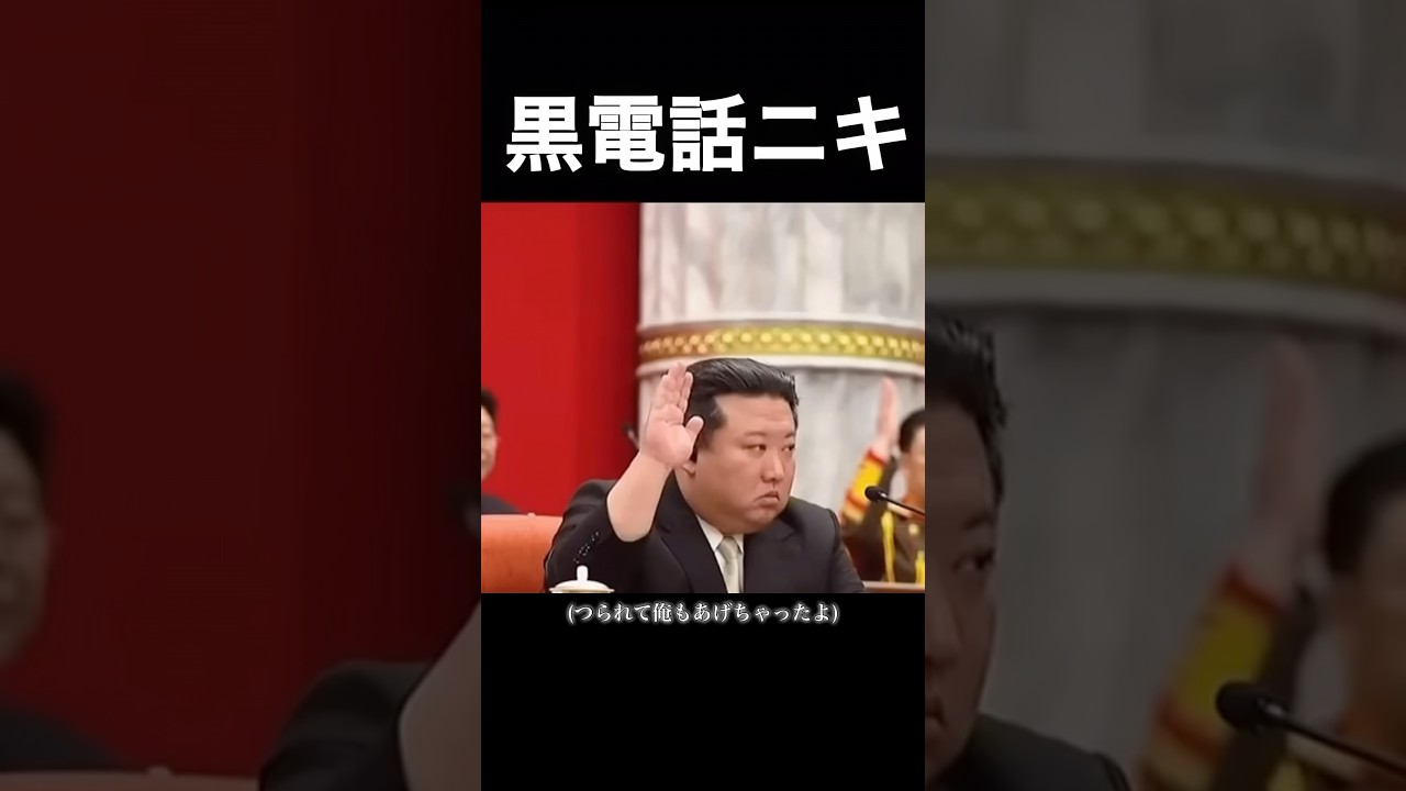 頭に黒電話ついてますけど何か？ #アフレコ #将軍様