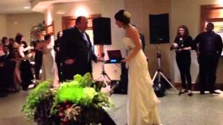 Hannah dances with Dad