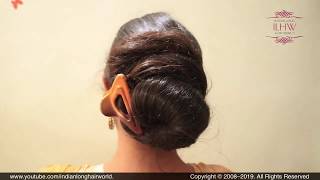 Everyday Quick Hair Bun Using Clutcher Clip | Quick Clip Hairstyle For Work, Home, School & College