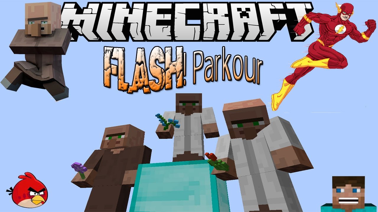 Minecraft FLASH Parkour Racing W Examen23 Friends YouTube