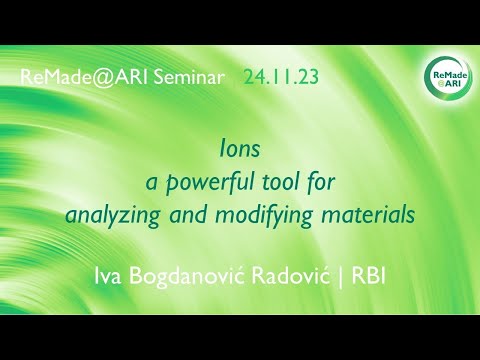 Ions - a powerful tool for analyzing and modifying materials