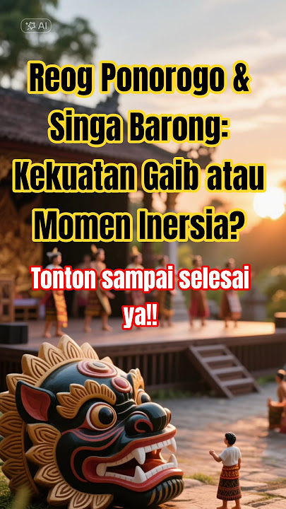 Reog Ponorogo & Singa Barong: Kekuatan Gaib atau Momen Inersia??! #shortvideo #videoshort #history