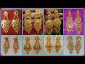 Latest Gold Earrings Designs With Weight And Price // trisha gold art