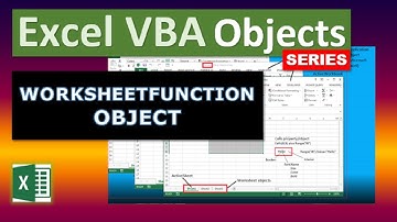 Excel VBA Objects: WorksheetFunction Object