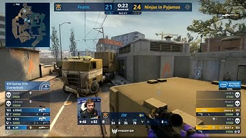 CS:GO - Fnatic vs. NiP [Overpass] Map 2 - Highlights - IEM Sydney 2019