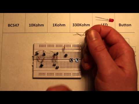 Logic XNOR gate made using transistors