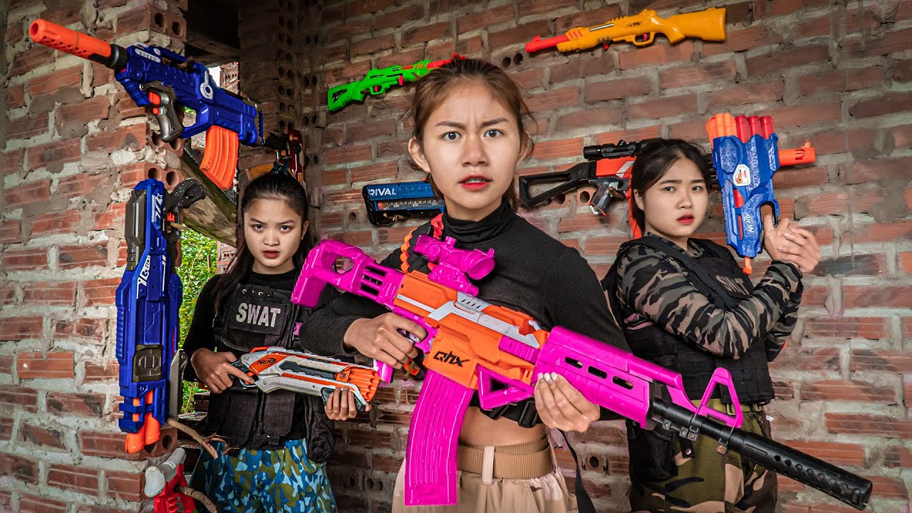 Xgirl Studio Confront Daring Thieves SEAL X Girl Nerf Guns SQUAD Nerf 