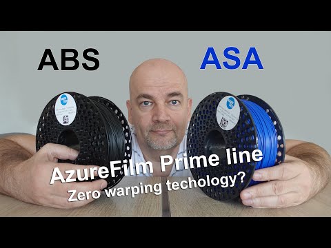 Another ABS vs ASA comparison: AzureFilm ABS Prime vs ASA Prime with zero warping techology
