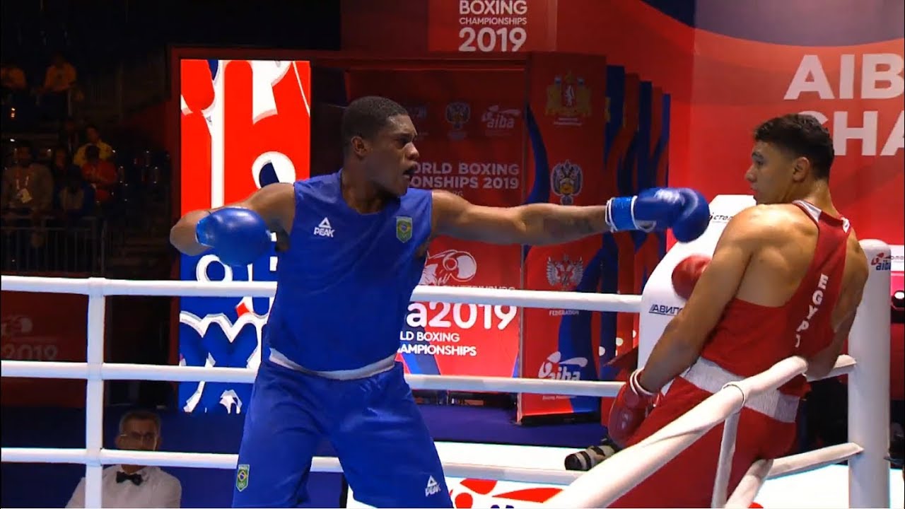 Round of 32 (+91kg) REZK MOSTAFA Yousry (EGY) vs DA SILVA Joel (BRA) /AIBA World 2019