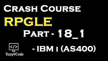 Crash Course RPGLE - Part 18_1 | Mini Project Screen Design | yusy4code