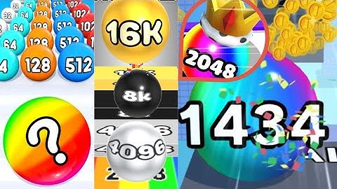 Number Ball 3D Merge Games vs Calculate Balls vs Ball Merge 2048 all levels gameplay walkthrough