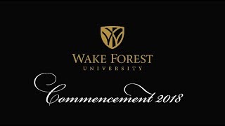 2018 Commencement Ceremony: Part 1