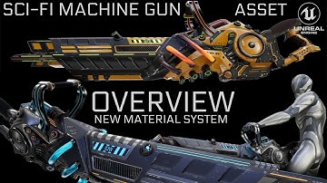 EN | OVERVIEW Sci-Fi Machine Gun |  UNREAL ENGINE 5 ASSET