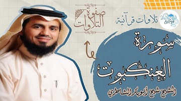من أجمل التلاوات♥ وأكثرها خشوعا تلاوة تريح القلب | للشيخ شيخ أبو بكر الشاطري | سورة العنكبوت كاملة