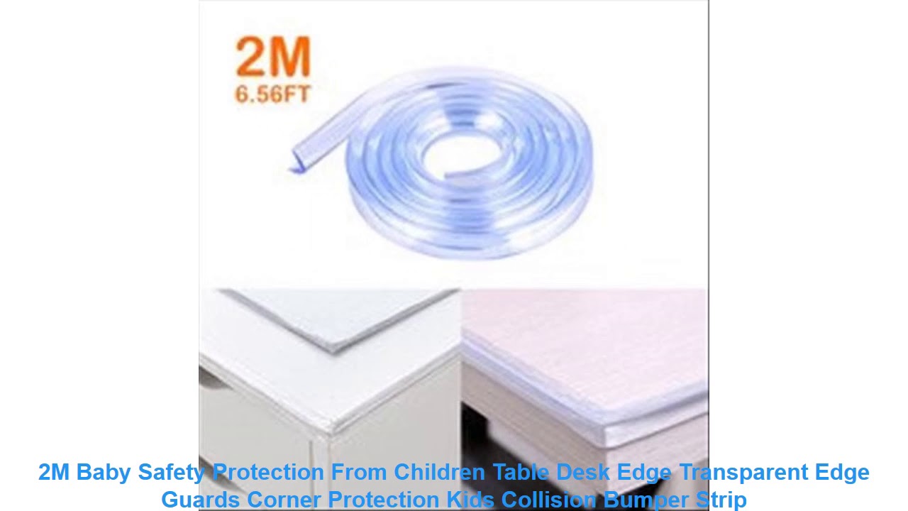 2M Baby Safety Protection From Children Table Desk Edge Transparent Edge Guards Corner Protection K