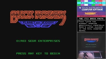 Buck Rogers: Planet of Zoom for TI-99/4A (Sega, 1983) - Gameplay with Speech