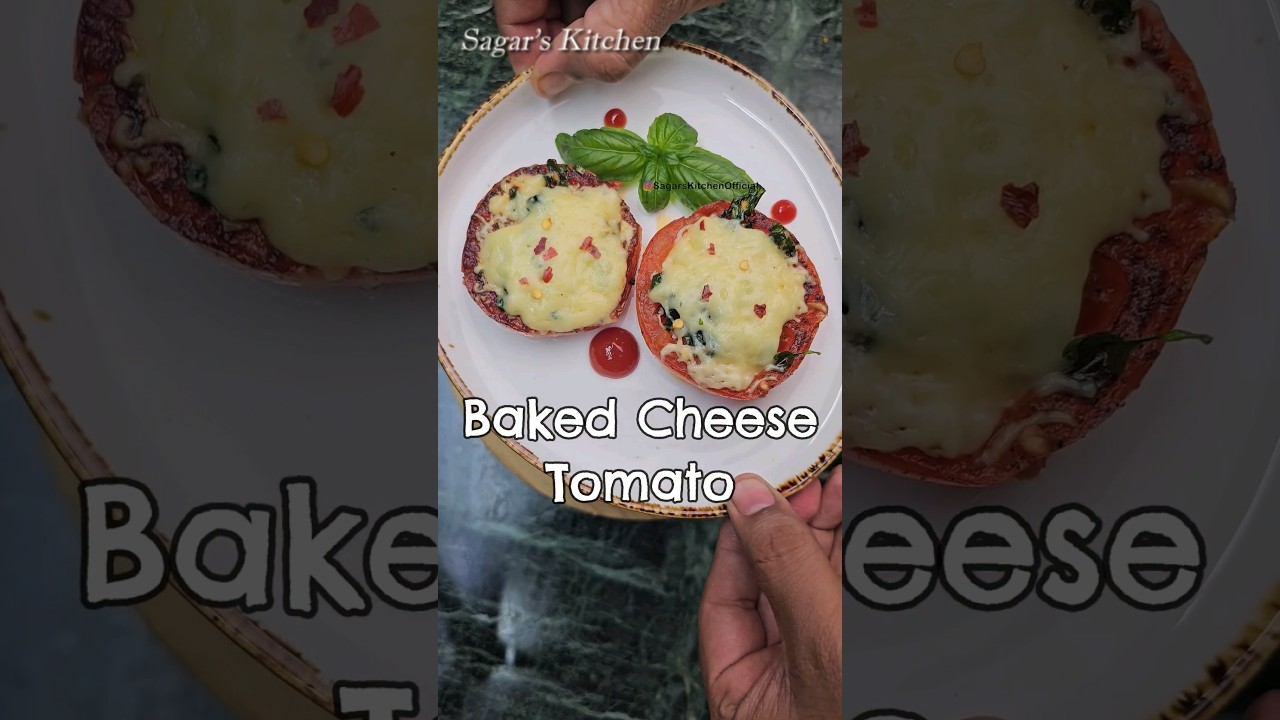 Baked Tomato #Cheese #Breakfast #FastFood  #Viral #Shorts #EasyRecipe