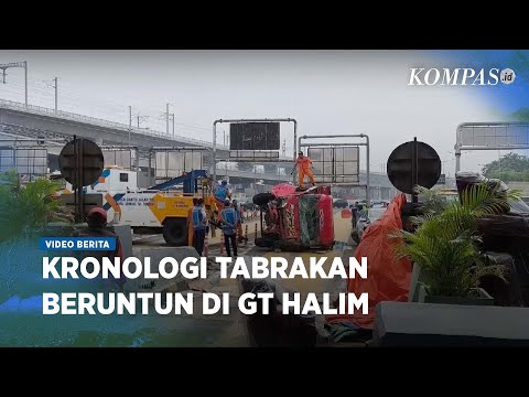 Sopir Truk Mebel Ugal-ugalan Picu Tabrakan Beruntun di Gerbang tol Halim