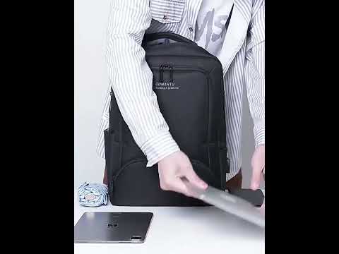 Рюкзак міський із відділенням для ноутбука (43*32*15), Чорний, видео 1