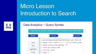 Micro Lesson: Introduction to Search