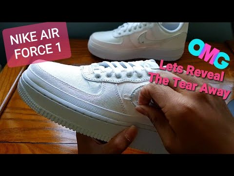 NIKE AIR FORCE 1 | TEAR AWAY | REVEAL THE COLOR | - YouTube
