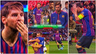 Messi Vs Tottenham 2019 / RARE CLIPS ● SCENEPACK 4K ( With AE CC and TOPAZ )