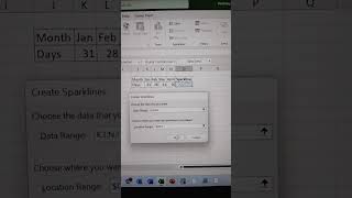 How to use of line Sparkline in excel