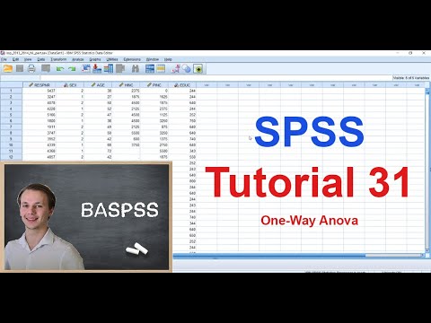 SPSS #31 One-Way