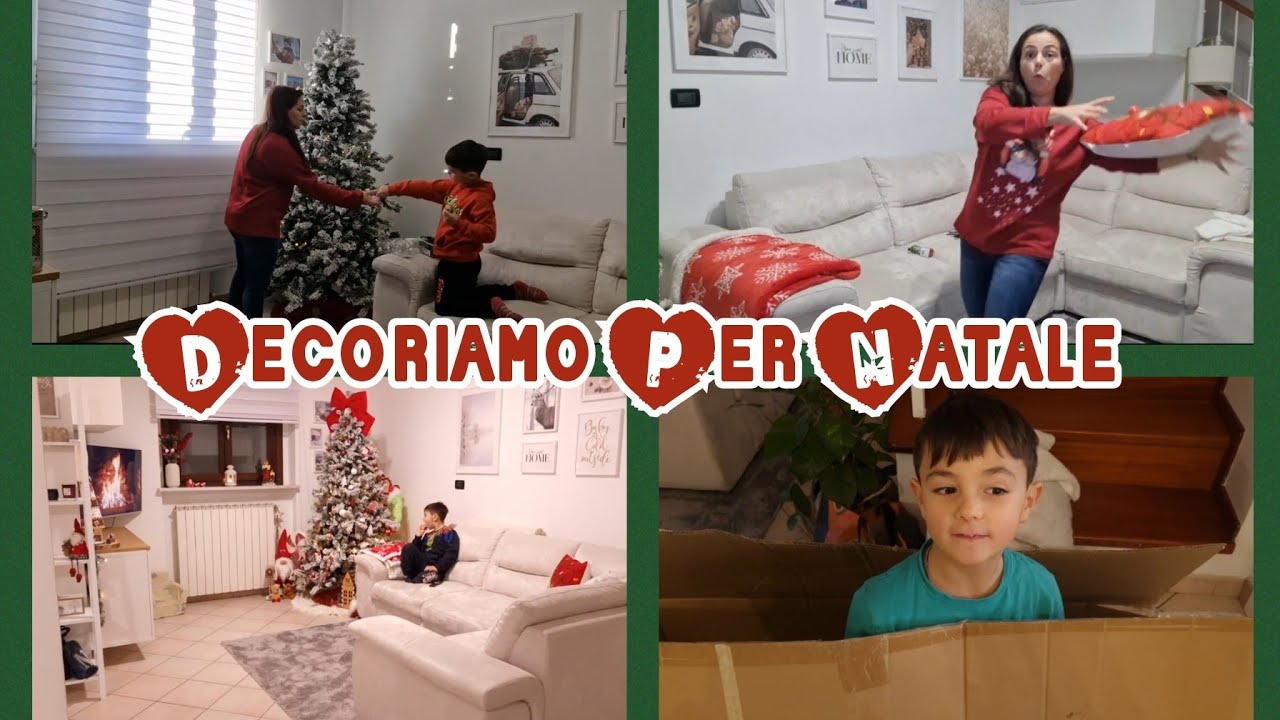 Vlogmas#1🎄Facciamo l'albero di Natale e decoriamo il soggiorno 🍭⛄️