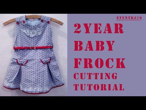 2 year baby girl frock cutting