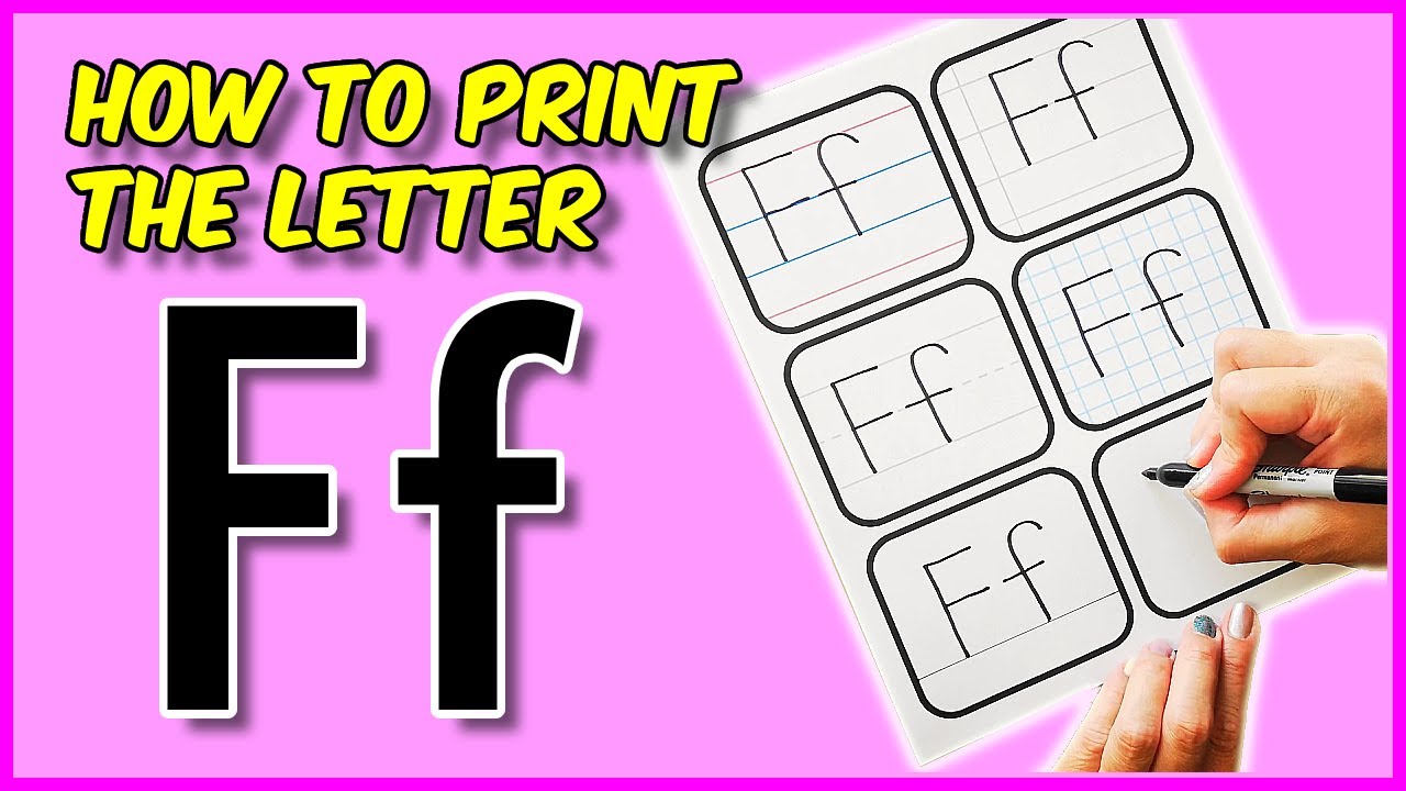 Mastering the Art of Writing: The Letter F - A Step by Step Guide - YouTube