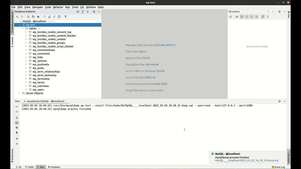 DataGrip export sql YouTube