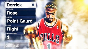 NBA2K20 MVP PRIME DERRICK ROSE BUILD CRAZY CONTACT DUNKS!!!!