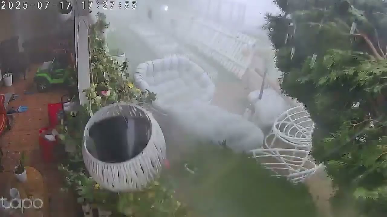 VIOLENT Storm Hits Bucharest, Romania - Jul. 17, 2025 CCTV
