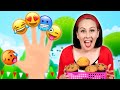 Finger family emoji song  more nursery rhymes  lahlah funny kids songs