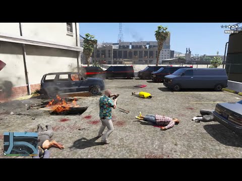 GTA 5 - Davis Motel Shootout + Six Star Escape