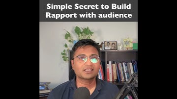 A simple secret to build rapport when speaking #publicspeakingskills
