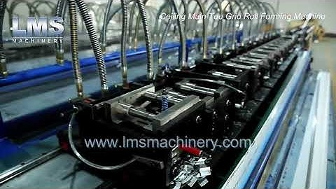 Metal Ceiling Machine Line Tee Grid Line Ceiling T grid Ceiling Grid & Punching #ceiling #tgrid