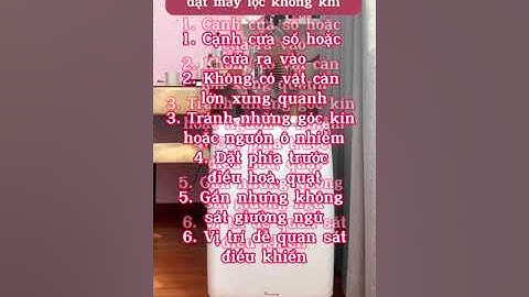 Phần 1: Lỗi đặt máy lọc không khí sai vị trí làm giảm hiệu quả#likeandbuy#maylockhongkhi#hathamdinh
